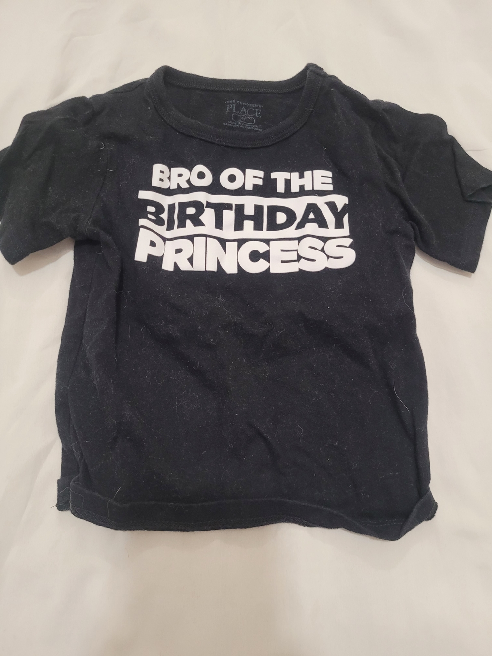 The Children's Place Black 'Bro of the Birthday Princess' Graphic Tee